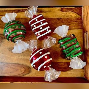 Christmas Candy Large Trinket Candy Holder Ornament